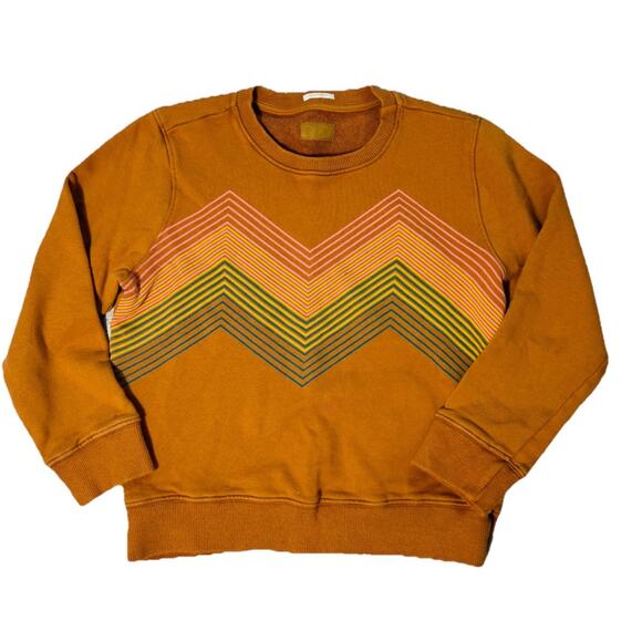 MOTHER DENIM RETRO ZIGZAG KOOZIE SWEATSHIRT SZ S - Picture 1 of 4